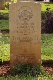 BEIRUT WAR CEMETERY - McKECHNIE, JAMES